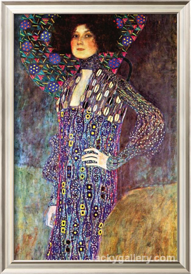 Portrait of Emily Fidge by Gustav Klimt paintings reproduction